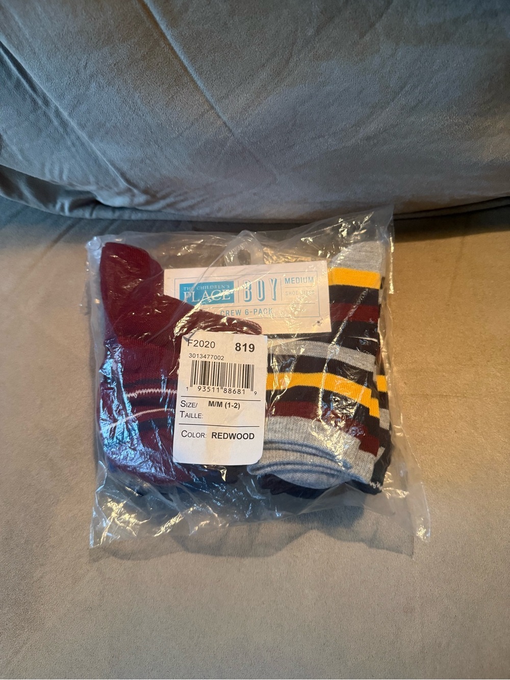 Brand new the children’s place boys 6 pack crew socks